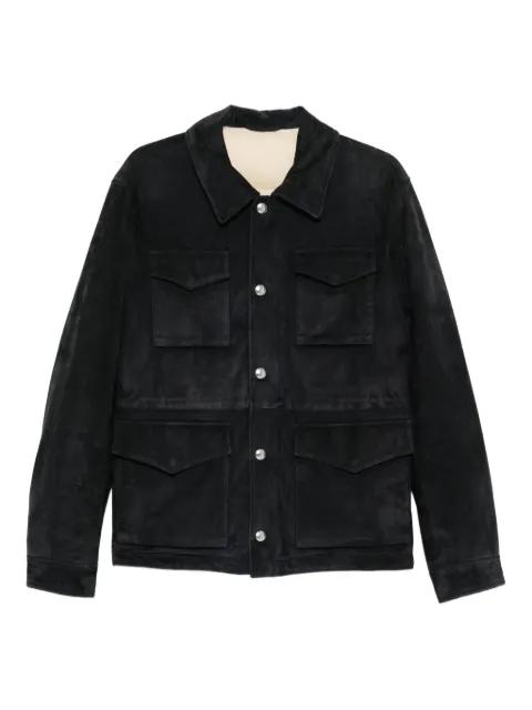flap-pockets suede jacket by ELEVENTY