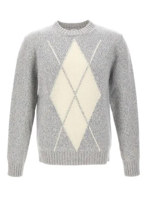 geometric-pattern wool sweater by ELEVENTY