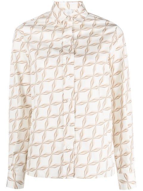 geometric-print cotton shirt by ELEVENTY