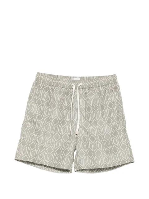 geometric-print swim shorts by ELEVENTY