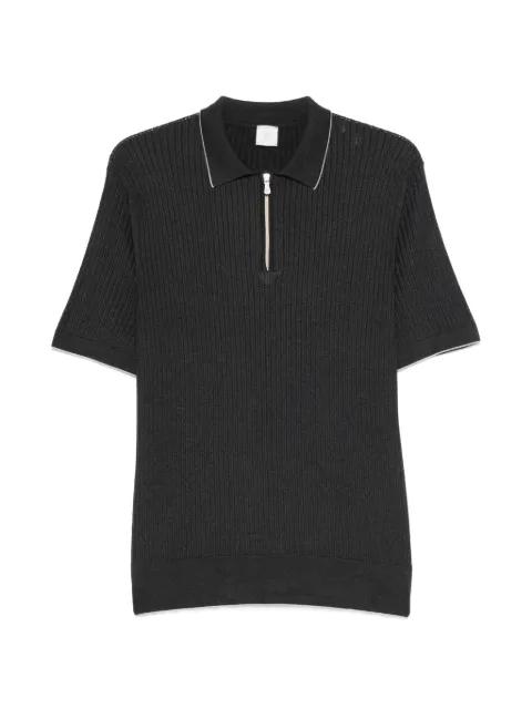 half-zip ribbed polo shirt by ELEVENTY