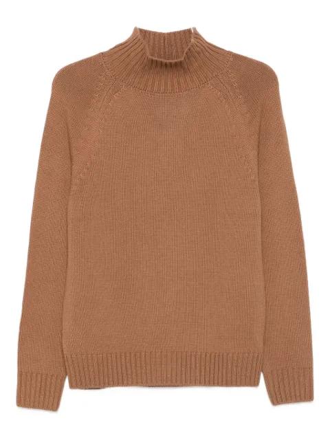high-neck raglan-sleeve sweater by ELEVENTY