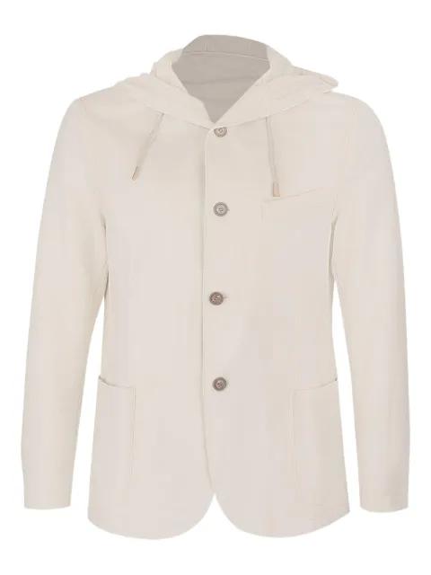 hoodied buttoned blazer by ELEVENTY