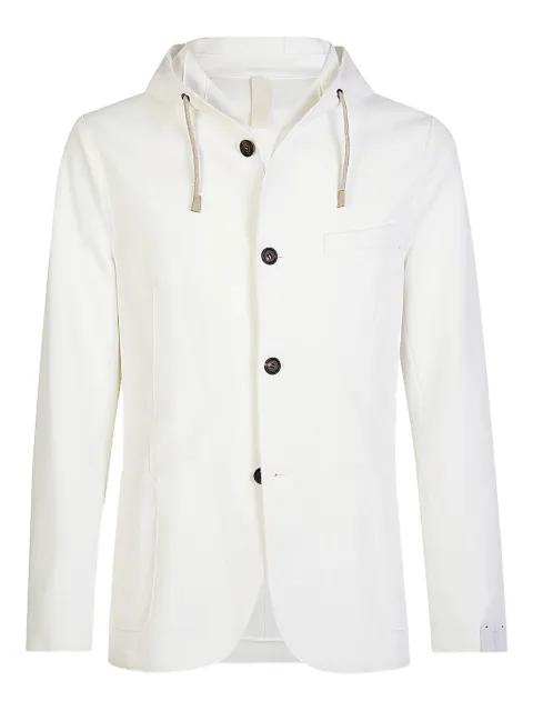 hoodied buttoned blazer by ELEVENTY