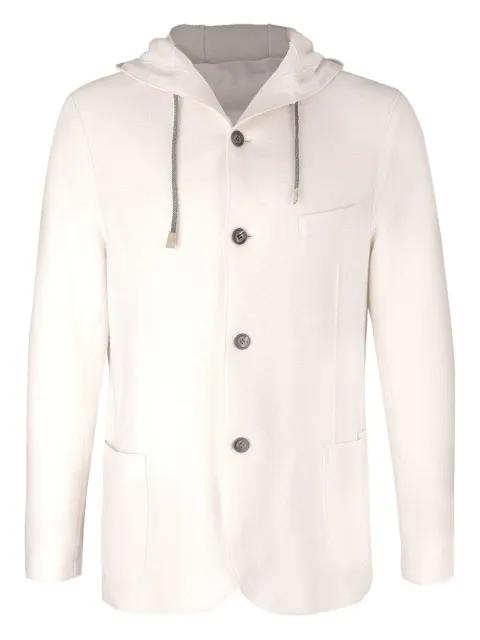 hoodied buttoned jacket by ELEVENTY