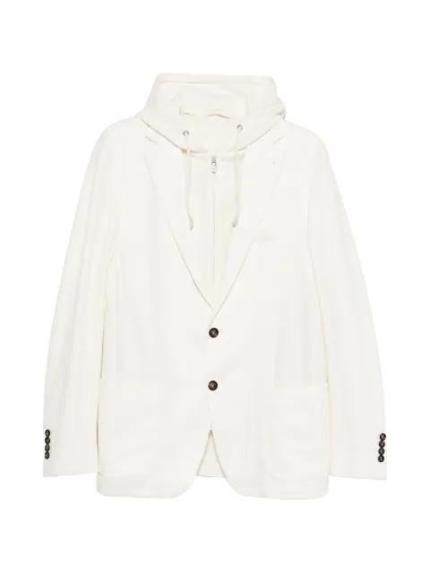 hoodied single-breasted blazer by ELEVENTY