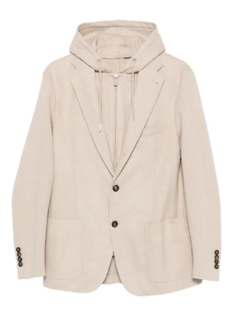 hoodied single-breasted blazer by ELEVENTY