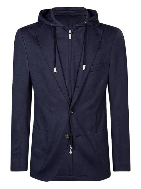 hoodied single-breasted blazer by ELEVENTY
