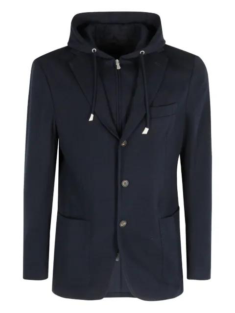 hoodied zipped jacket by ELEVENTY