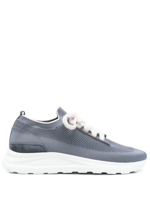 knitted lace-up trainers by ELEVENTY