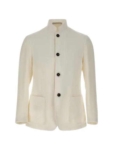 long-sleeve button blazer by ELEVENTY