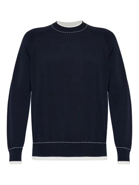 long-sleeve crew-neck sweater by ELEVENTY