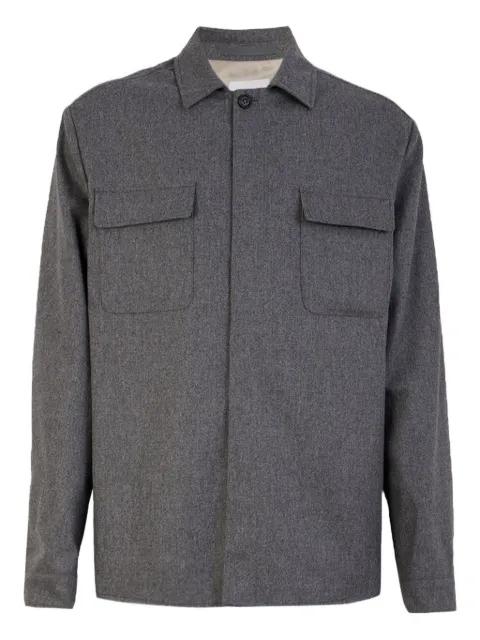 long-sleeve patch-pocket shirt by ELEVENTY