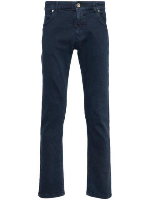 low-rise tapered jeans by ELEVENTY