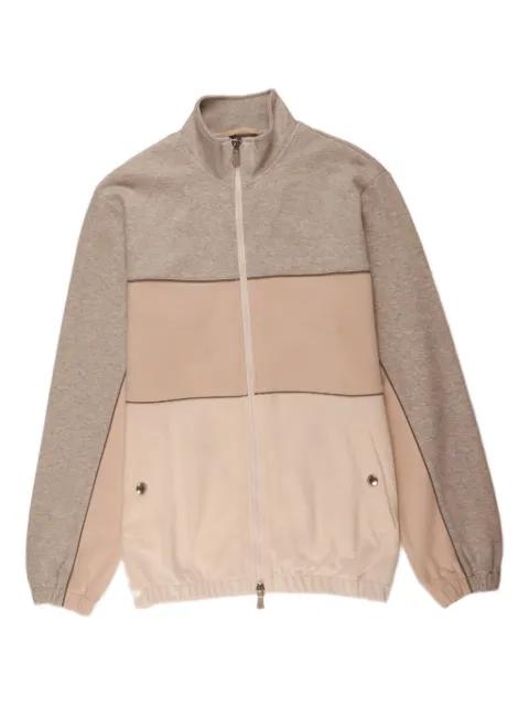 panelled zip sweater by ELEVENTY