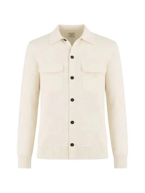 patch-pocket button shirt jacket by ELEVENTY