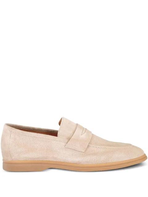 perforated suede loafers by ELEVENTY