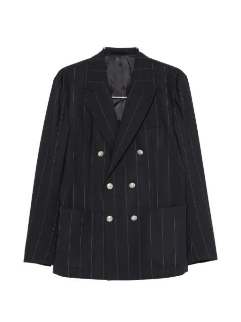 pinstripe double-breasted suit by ELEVENTY