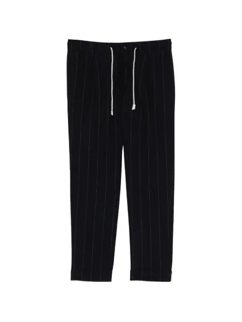pinstripe-pattern drawstring trousers by ELEVENTY