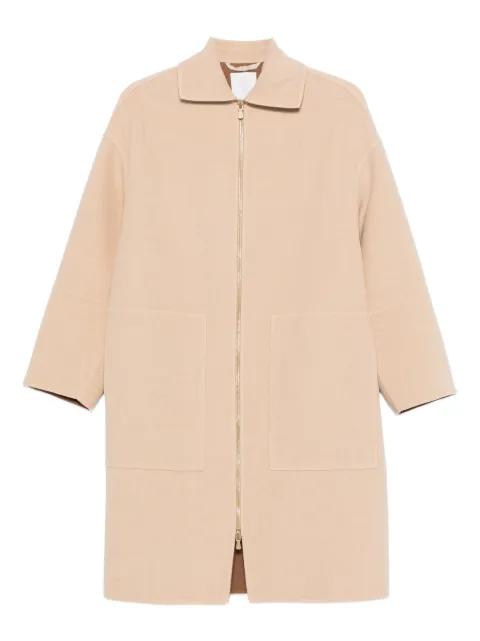 pocket zip-front coat by ELEVENTY