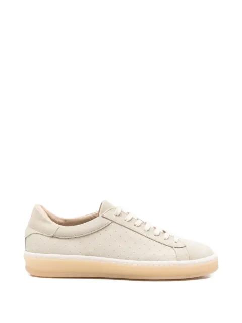 quilted leather lace-up sneakers by ELEVENTY