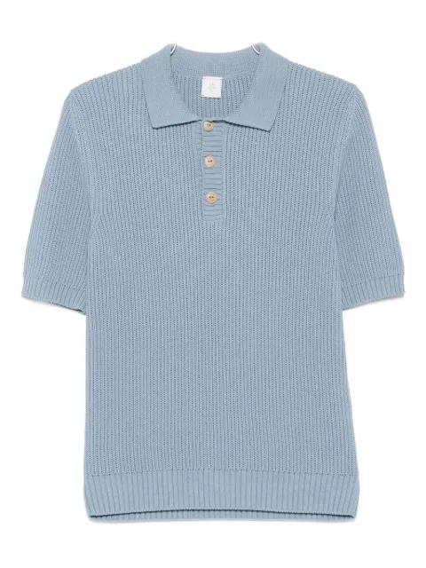 ribbed cotton polo shirt by ELEVENTY