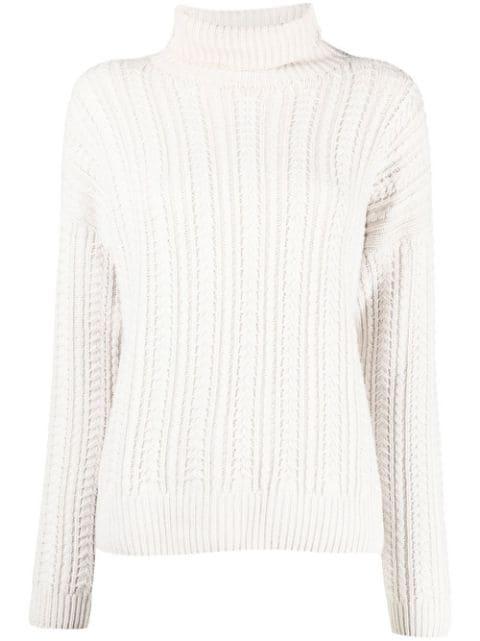 ribbed-knit roll neck jumper by ELEVENTY