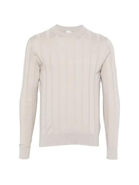 ribbed round-neck sweater by ELEVENTY