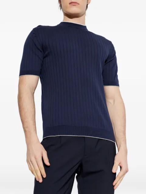 ribbed short-sleeve T-shirt by ELEVENTY
