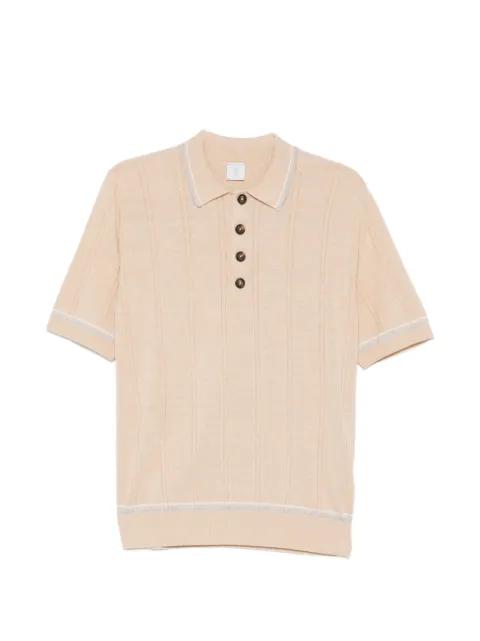 ribbed-trim polo shirt by ELEVENTY
