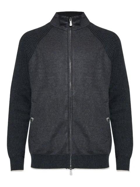 ribbed zip jacket by ELEVENTY