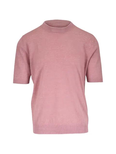 short-sleeved knitted T-shirt by ELEVENTY