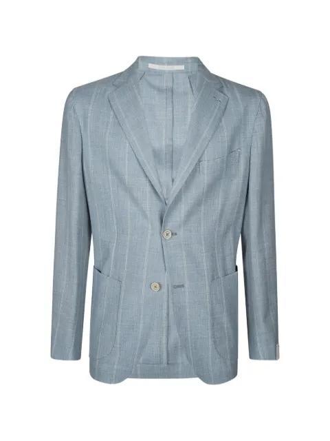single-breasted pinstripe blazer by ELEVENTY