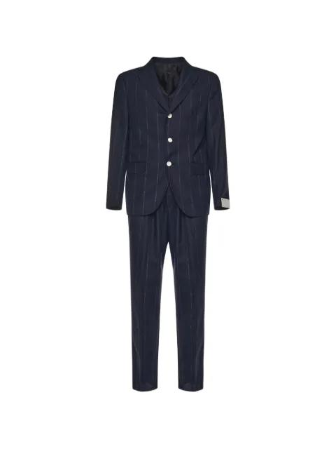 single-breasted pinstripe suits by ELEVENTY