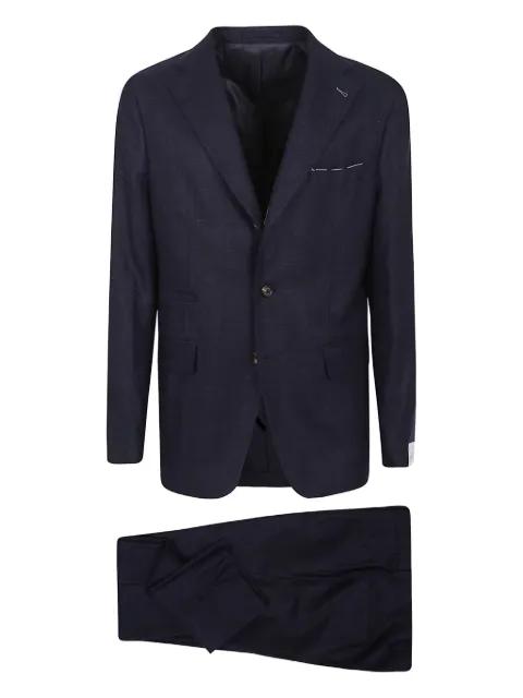 single-breasted textured suit by ELEVENTY