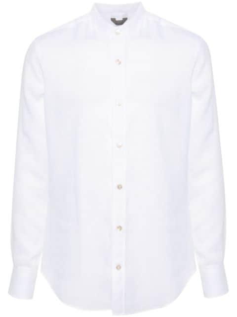 slub-texture linen shirt by ELEVENTY