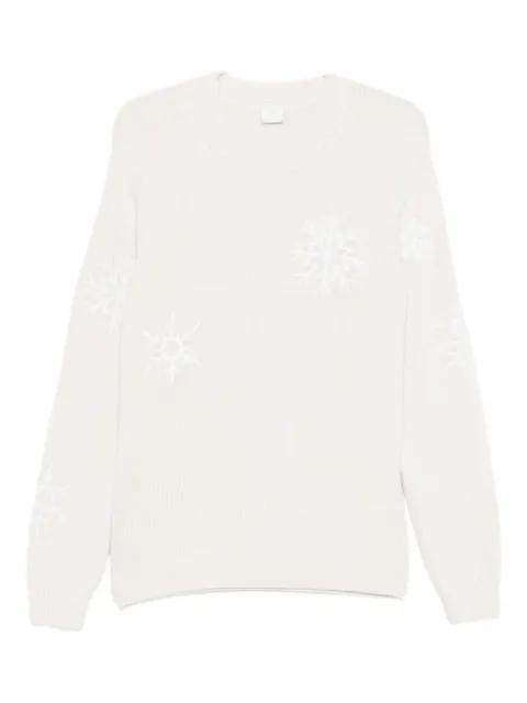 snowflake-embroidered sweater by ELEVENTY