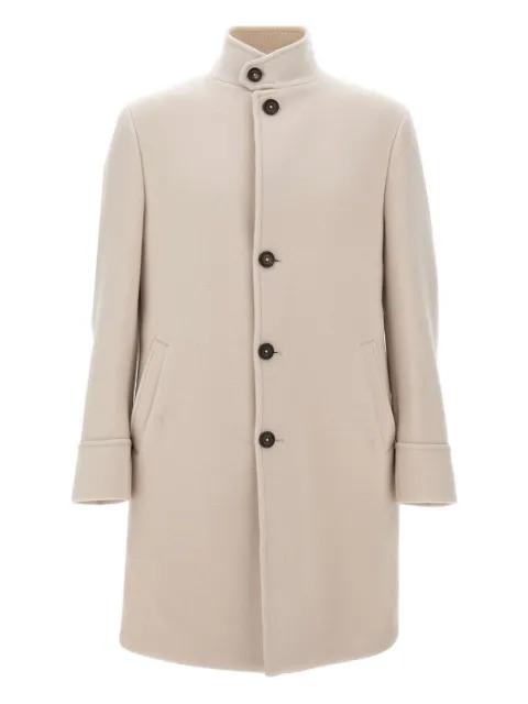 stand-collar wool coat by ELEVENTY