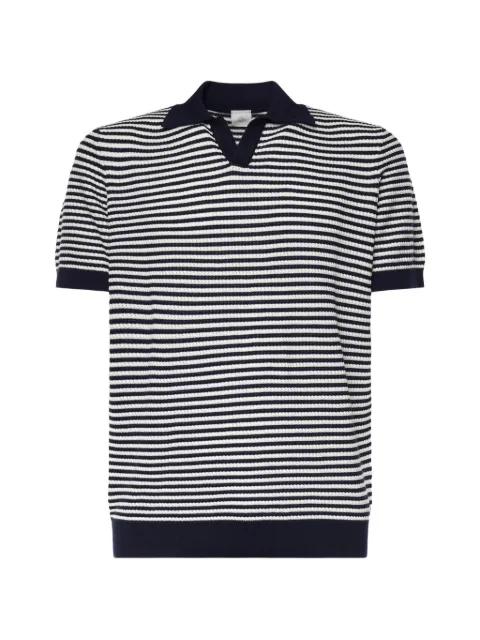striped V-neck T-shirt by ELEVENTY
