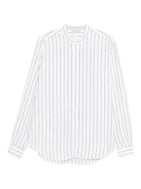 striped collarless shirt by ELEVENTY