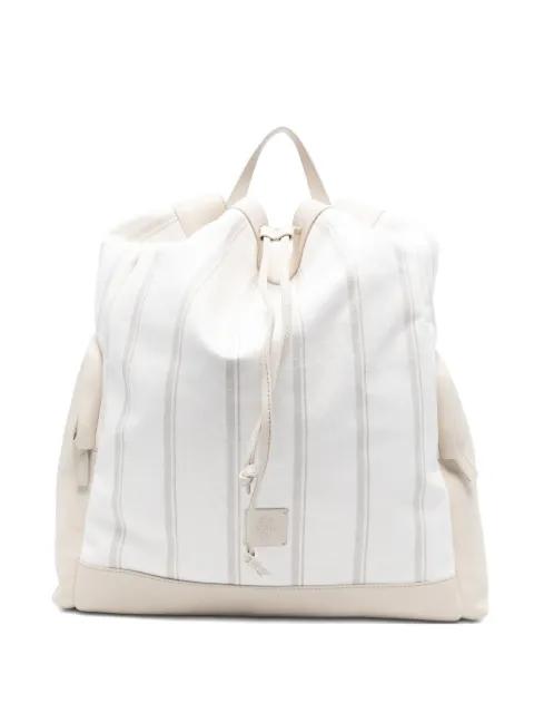 striped-pattern drawstring backpack by ELEVENTY