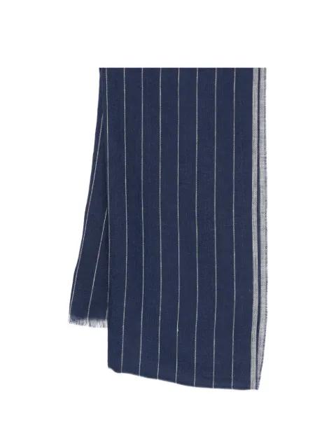 striped-pattern fringed scarf by ELEVENTY
