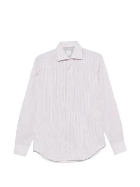 striped-pattern spread-collar shirt by ELEVENTY
