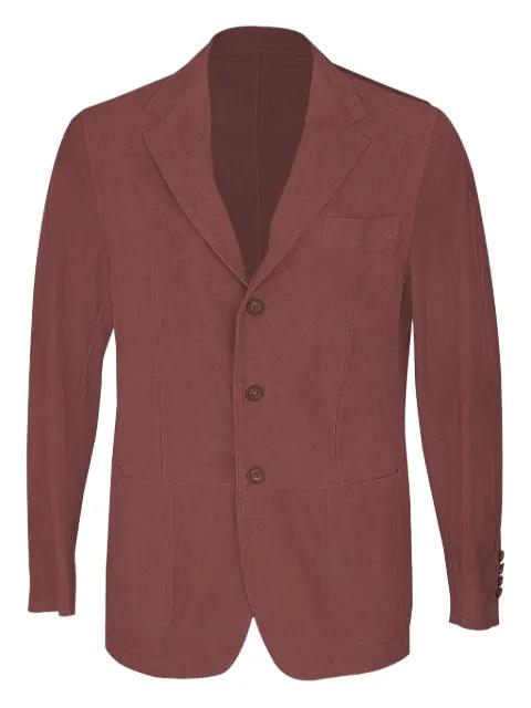 suede single-breasted blazer by ELEVENTY