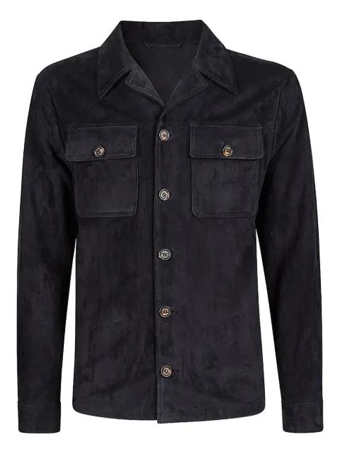 suede trucker jacket by ELEVENTY