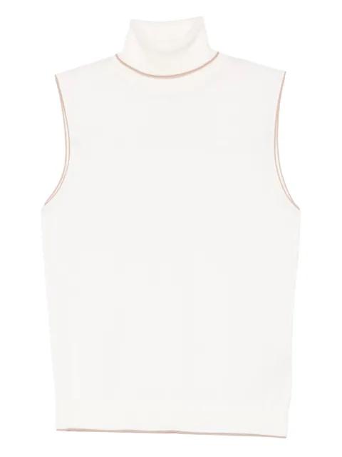 turtleneck sleeveless top by ELEVENTY