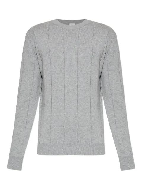 vertical-ribbed cotton sweater by ELEVENTY