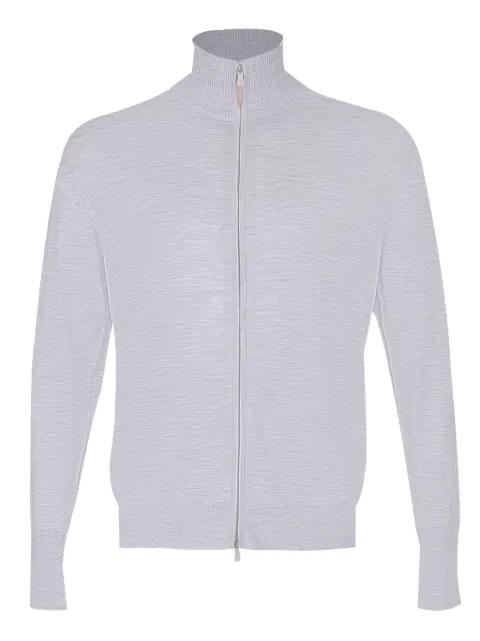 zip-neck cardigan by ELEVENTY