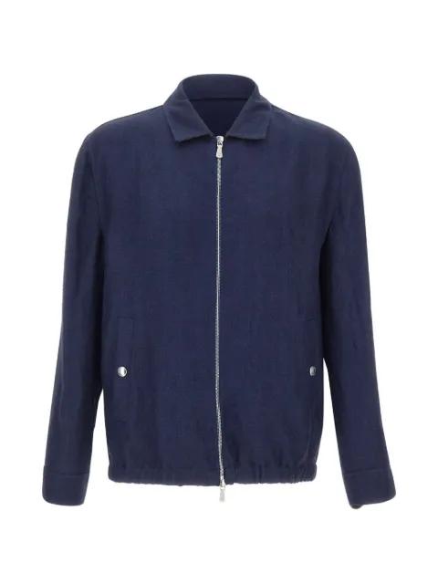 zip-up shirt jacket by ELEVENTY