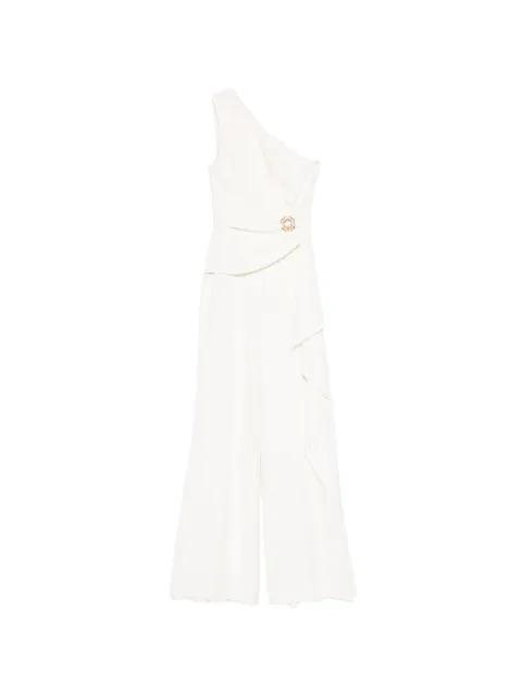 Cady one-shoulder appliqué jumpsuit by ELIE SAAB